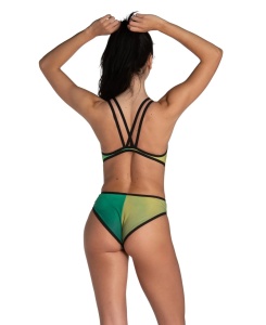 Arena - costum inot femei intreg - One Double Cros - Soft Green | Multi - 32 - Img 5