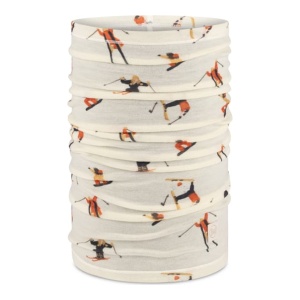 Bandana Buff Merino Lightweight Prints Tinsu Ecru