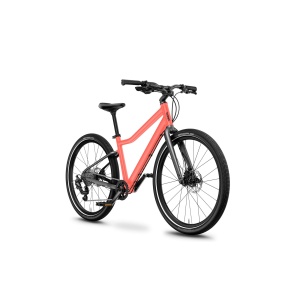 Bicicleta copii Woom 5 Explore cu roti 24" portocaliu Neon Coral - Img 2