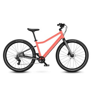 Bicicleta copii Woom 5 Explore cu roti 24" portocaliu Neon Coral - Img 1