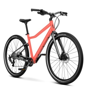 Bicicleta copii Woom 6 Explore cu roti 26" Neon Coral - Img 2