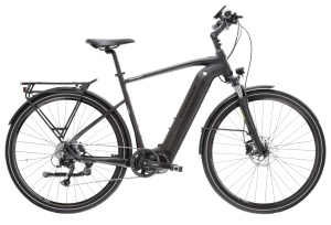 Bicicleta Electrica Trekking Kross Trans Hybrid 4.0 28 inch neagra Shimano Acera