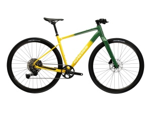 Bicicleta Gravel Kross Esker FL 28 inch verde Shimano Cues
