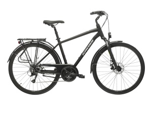 Bicicleta Trekking Kross Trans 3.0 BG 28 inch neagra Shimano Acera