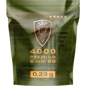 Bile airsoft Elite Force Premium, BB 6 mm, 0.23 g, plastic, albe, 4000 bile