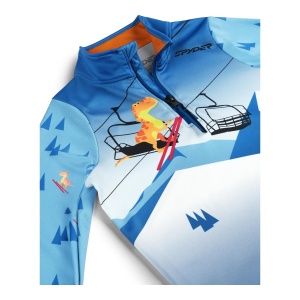 Bluza Baieti Spyder International 1/2 Zip Cobalt T-Rex - Img 3