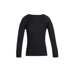 Bluza Copii Icebreaker Merino 200 Oasis Crewe Thermal Black