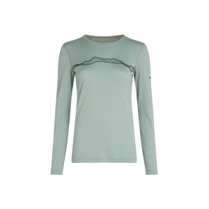 Bluza Dama Icebreaker Merino 200 Oasis Crewe Mountain Pulse Moss