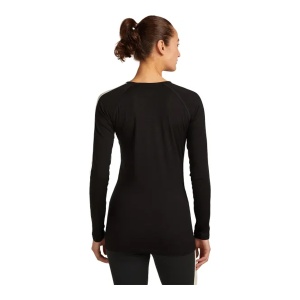 Bluza Femei Icebreaker Merino 200 Oasis+ Crewe Thermal Black - Img 2