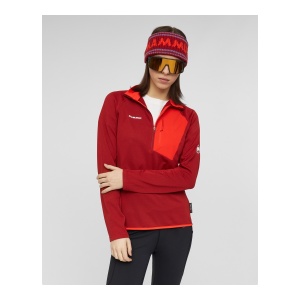 Bluza Femei Mammut Aenergy Light Ml Half Zip Pull Dark Mammut Red-Mammut Red - Img 9