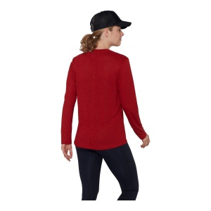 Bluza Femei Mammut Massone Light Longsleeve Dark Mammut Red - Img 3