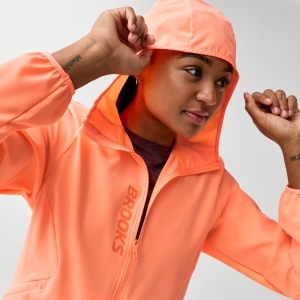 Brooks - geaca alergare - Canopy Jacket W - Cyber Peach - M - Img 4