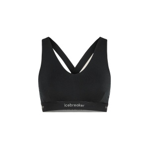 BUSTIERA FEMEI W MERINO 125 COOL-LITE SPRITE RACERBACK BRA BLACK