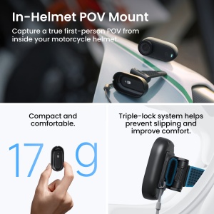 Camera Insta360 Go 3S Motorcycle In-Helmet POV Bundle - Img 4