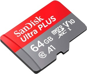 Card de memorie SanDisk Ultra PLUS microSDXC 64 GB, cu adaptor SD - Img 3