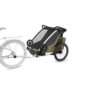Carucior multisport double Thule Chariot Cross 2, Faded Khaki New - Img 2
