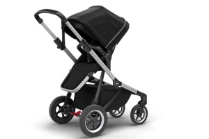 Carucior Thule SLEEK Cadru Gri si Copertina Midnight Black - Img 2