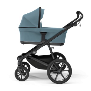 Carucior Thule Urban Glide 4 all-terrain cu catarama hamului magnetica, Albastru - Img 3