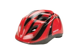Cască Bikefun Junior S roșu/alb 48-52 cm