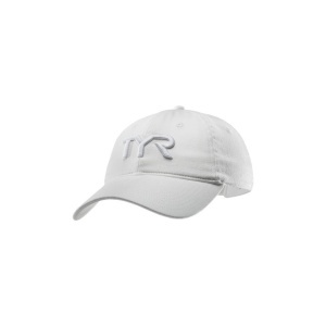 Cască înot TYR LOGO ADJUSTABLE CAP - alb | confortabilă și durabilă