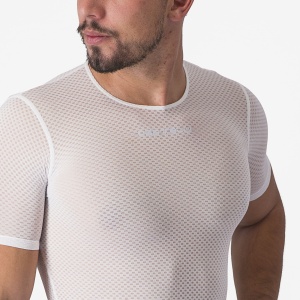 Castelli - bluza de corp cu maneca scurta - Pro Mesh 2.0 Short Sleeve - 15-28 gr C - alb - Img 5
