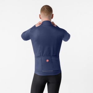 Castelli - jacheta ciclism iarna - Salto 2 Jacket - albastru belgian - L - Img 2