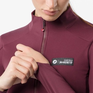 Castelli - jacheta ciclism iarna - Sweetspot W Jacket - bordeaux inchis - M - Img 5