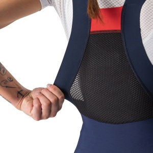 Castelli - Pantaloni lungi ciclism cu bretele iarna si vreme rece pentru femei Sorpasso Ros W bibtight - albastru belgian gri reflex - Img 5