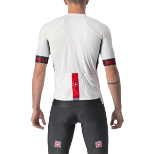 Castelli - tricou ciclism barbati cu maneca scurta Entrata VI jersey - alb negru rosu - Img 2