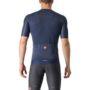 Castelli - tricou ciclism cu maneca scurta pentru barbati Espresso Jersey - albastru inchis indigo - Img 2