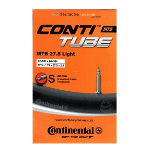 Continental - camera bicicleta 27.5" MTB Light 27.5 - 27.5 x 1.75/2.4 - 47/60-584 - valva presta 42mm - Img 1