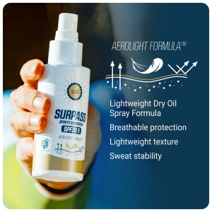 Cremă protecție solară Surpass Sports SPF30 Dry Oil - 100 ml - Img 2