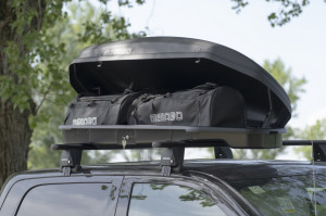 Cutie portbagaj Menabo Satellite 330 ABS Dark, 141x77x34cm - Img 6