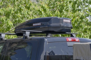 Cutie portbagaj Menabo Satellite 600 DUO ABS Black, 197x94x45 cm - Img 4