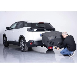 Cutie portbagaj pe carligul de remorcare TowBox Evo, Urban Negru - Img 10