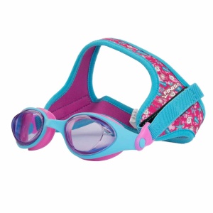 Finis - ochelari inot pentru copii DragonFlys treasure mirror - albastru deschis portocaliu cu lentile oglinda - Img 15