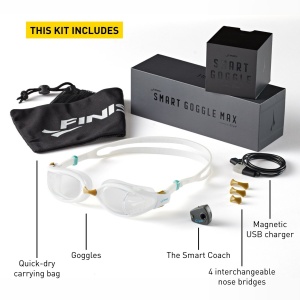Finis - Smart Google Max Kit - orange mirror - negru - Img 4