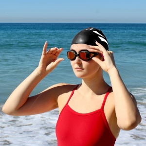 Finis - Smart Google Max Kit - orange mirror - negru - Img 8