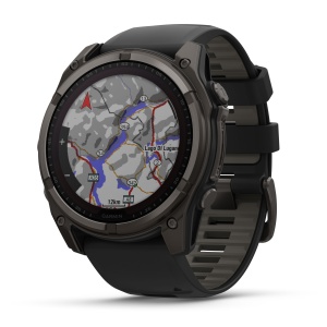 Garmin - fenix 8 AMOLED Sapphire - 47 mm - Titanium with Spark Orange | Graphite Silicone Band - Img 39