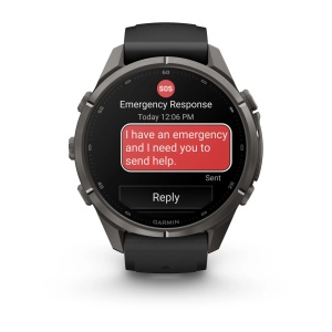 Garmin Fenix 9 Pro AMOLED inReach - 43 mm Titan DLC Carbon - Smartwatch Multisport Premium cu AMOLED - Img 7