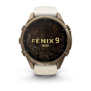 Garmin Fenix 9 Pro AMOLED inReach - 43 mm Titan Gold French Gray - Smartwatch Multisport Premium cu AMOLED - Img 2