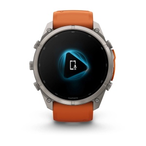 Garmin Fenix 9 Pro AMOLED inReach - 51 mm Titan Autumn Orange - Smartwatch Multisport Premium cu AMOLED - Img 9