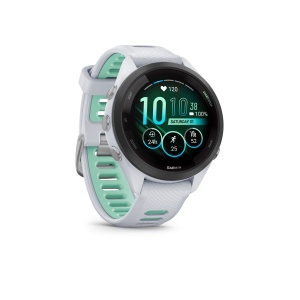 Garmin - Forerunner 265s ceas multisport cu GPS AMOLED - Ramă neagră cu carcasă Whitestone şi curea din silicon Whitestone/Neo Tropic - Img 7