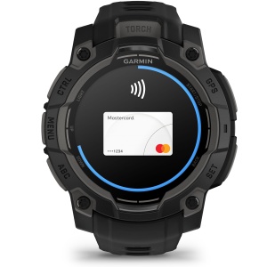 Garmin - Instinct 3 - 45 mm AMOLED - Black with Bolt Blue | Black Band - Img 26