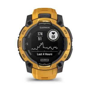 Garmin - Instinct 3 - 45 mm AMOLED - Black with Bolt Blue | Black Band - Img 46