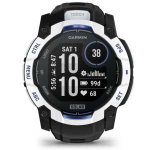 Garmin - Instinct 3 - 45 mm AMOLED - Black with Bolt Blue | Black Band - Img 126