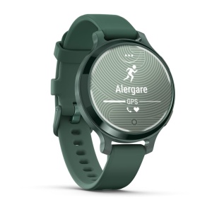 Garmin - Lily 2 Active - verde Jasper Green Bezel - curea de silicon Jaspers Green - Img 3