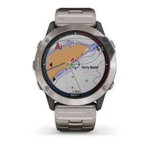 Garmin - quatix 6x Solar Titanium - ceas inteligent premium cu GPS cu functii avansate pentru sport si navigatie - 51mm diametru - Img 9