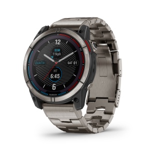 Garmin - quatix 7x Solar Titanium - ceas inteligent premium cu GPS cu functii avansate pentru sport si navigatie - Img 2