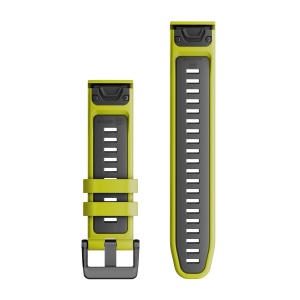 Garmin QuickFit 22 - curea silicon - verde Lime|gri - Img 2